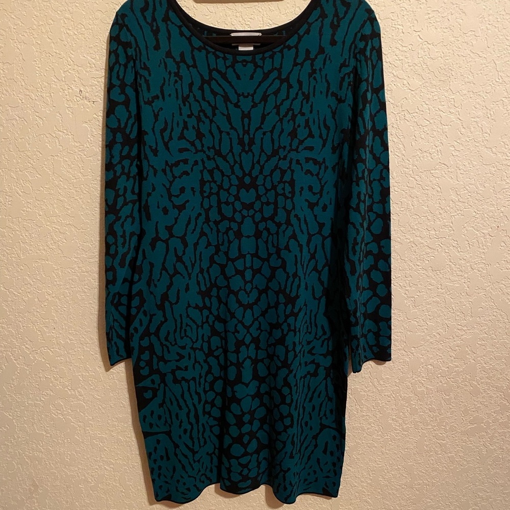 Carmen Marc Valvo Sweater Dress